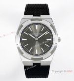 Grade 1A Copy Vacheron Constantin ultra thin Overseas 40mm Watch Rhodium Grey Dial 8F Swiss 9015